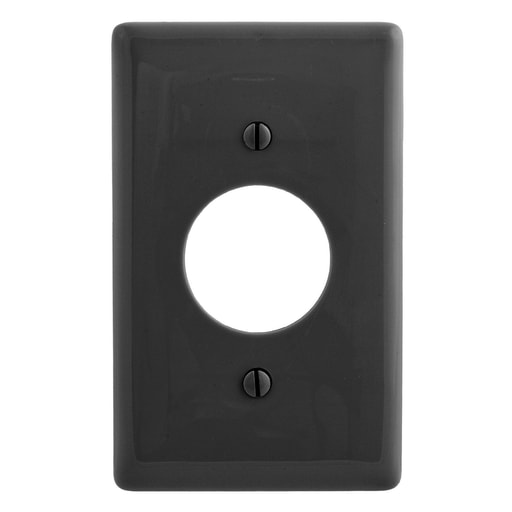 Hubbell Wiring Device - Hubbell NP7BK WALLPLATE, 1-G, 1.40" OPNG, BK