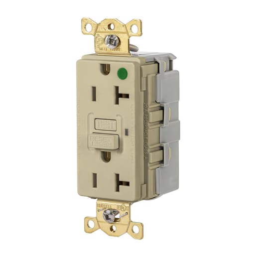 Hubbell Wiring Device - HWDK SNAPGF83I 20A 125VAC COM HG S