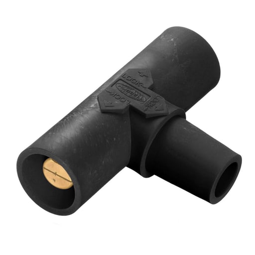 Hubbell Wiring Device - Hubbell HBLPTBK Single Pole, PARALLEL T, FEM-MALE-MALE, BK