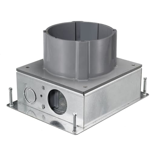 Hubbell Wiring Device - Hubbell S1SFBAVFBOX, SYSTEM ONE, A/V, STEEL, 1.5" HUB