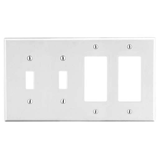 Hubbell Wiring Device - HWDK P2262W WALLPLATE, 4-G, 2) TOG