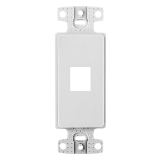 Hubbell Wiring Device - Hubbell NS611W Plate, Decorator Keystone Frame, 1-Port, White