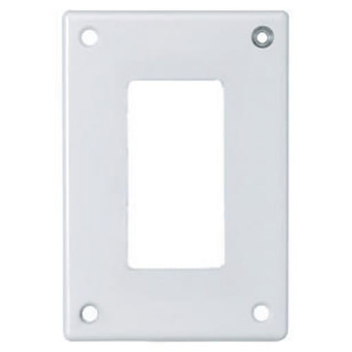 Hubbell Wiring Device - Hubbell SWP26 SEC WALLPLATE, 1-G, GFCI, WH