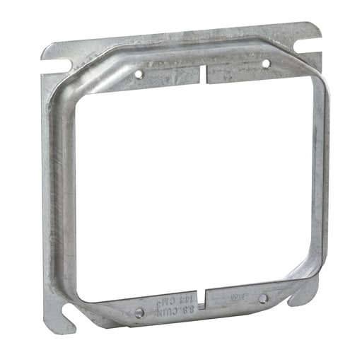 Raco Manufacturing - Raco 779 4" Steel Square Mud-Ring, For 2 Devices, Raised 3/4"
