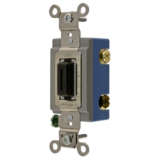 Hubbell Wiring Device - Hubbell HBL1203-L 15A 120/277V 3Way Black Locking Switch. Extra Heavy Duty Industrial Series