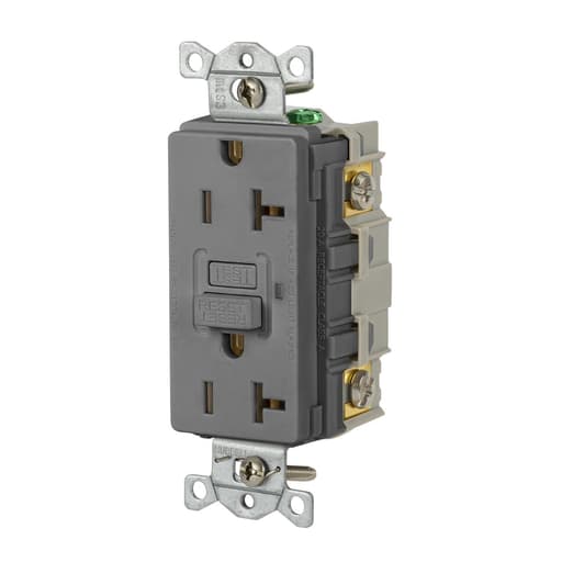 Hubbell Wiring Device - HWDK GFR20GRY 20A 125VAC COMM GFR G