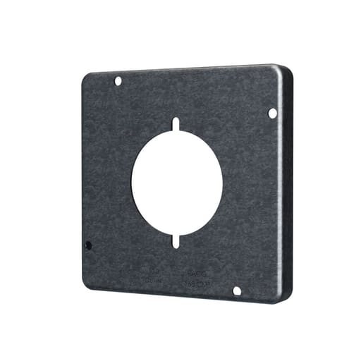 Raco Manufacturing - Raco 878 4-11/16" Square Exposed Work Cover, 30-50A Receptacle, 2.141" Diameter