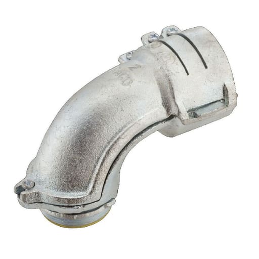 Raco Manufacturing - Raco 3214 3-1/2" Flex Squeeze Connector, Insulated, Malleable Iron