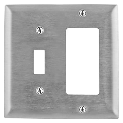 Hubbell Wiring Device - HWDK SSJ126 WALLPLATE, JUMBO, 2-G,