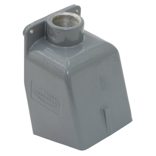 Hubbell Wiring Device - Hubbell BB602W 1-1/2 Inch Metallic 15 Degrees Watertight IEC Pin and Sleeve Back Box