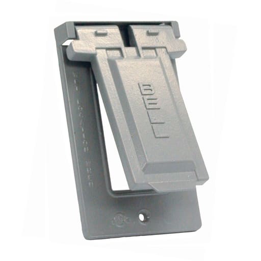 Raco Manufacturing - Raco 5103-0 Weatherproof Single Gang Vertical Device Mount Cover, GFCI