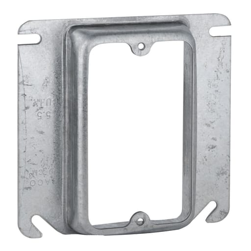 Raco Manufacturing - Raco 773 4" Steel Square Mud-Ring, For 1 Device, Raised 3/4"