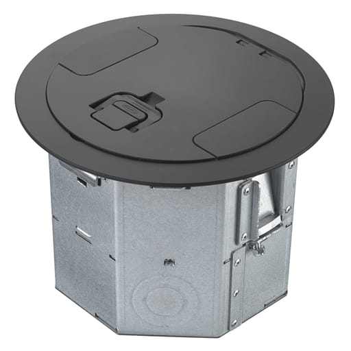 Hubbell Wiring Device - HCI RAFB4BLK ROUND AFB, 4-G, 6.5IN