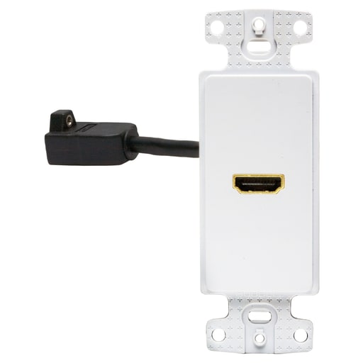 Hubbell Wiring Device - Hubbell NS801W PLATE, FRAME, DECORATOR, w/1HDMI, FF, WH