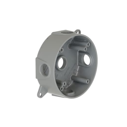 Raco Manufacturing - Raco 5361-0 Round Weatherproof Splice Box, (5) 1/2" Outlets