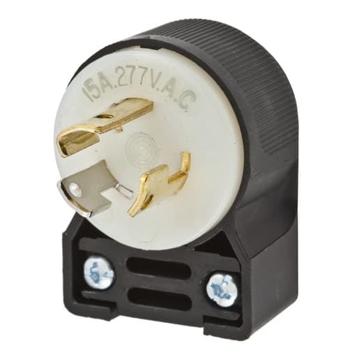 Hubbell Wiring Device - HWDK HBL4770CA LKG ANG PLUG, 15A 27