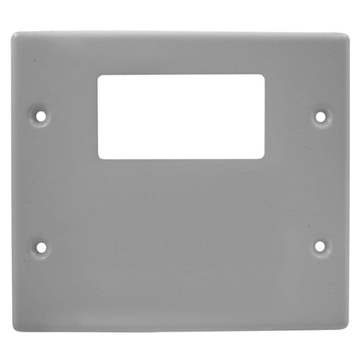 Hubbell Wiring Device - Hubbell HBL4747RXGY Raceway, PLT, 2G 1 STY/BLNK, HBL4750, GY