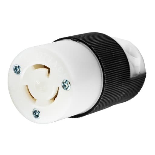 Hubbell Wiring Device - Hubbell HBL4779-C 15A 277V AC Twist-Lock INSULGRIP Black Nylon Connector Body