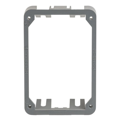 Hubbell Wiring Device - Hubbell PFBRAC Non-Metallic Concrete Floor Box Gray Adapter Collar