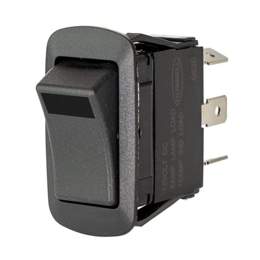 Hubbell Wiring Device - Hubbell MR123MSP Marine SW, SPDT MO/OFF/ON, ROCKR