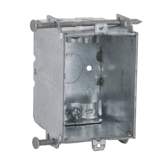 Raco Manufacturing - RACO 355 2 x 3 x 2-27/32 Inch 15.8 In. Pre-Galvanized Steel S Bracket Mount Gangable Switch Box