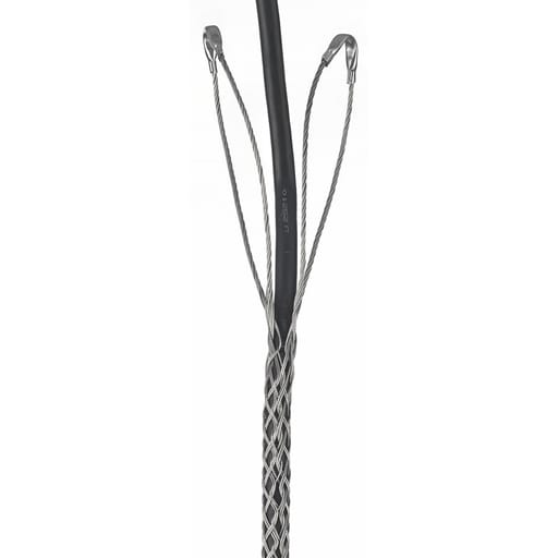 Hubbell Wiring Device - Hubbell / Kellems 02207005 Support Grip, Double Eye, Double Weave, Split Mesh, Lace Closing, Tin-Coated Bronze, 2.00-2.49"