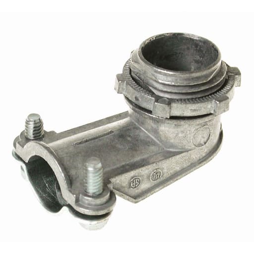 Raco Manufacturing - Raco 2692 1/2" 90 Degree Flex/AC Squeeze Connector, Uninsulated, Die Cast