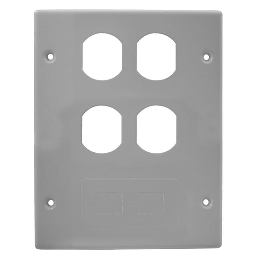 Hubbell Wiring Device - HPW HBL6747BBFGY RACEWAY, PLT, 3G 2
