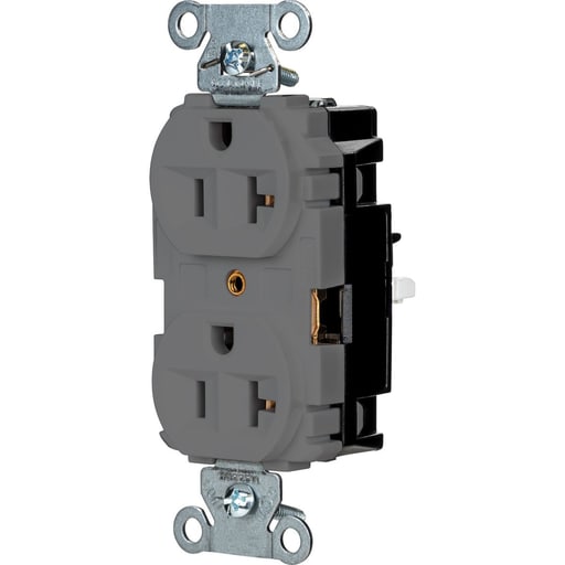 Hubbell Wiring Device - HWDK 5362STGY EDGE, PRO RCPT, IND,
