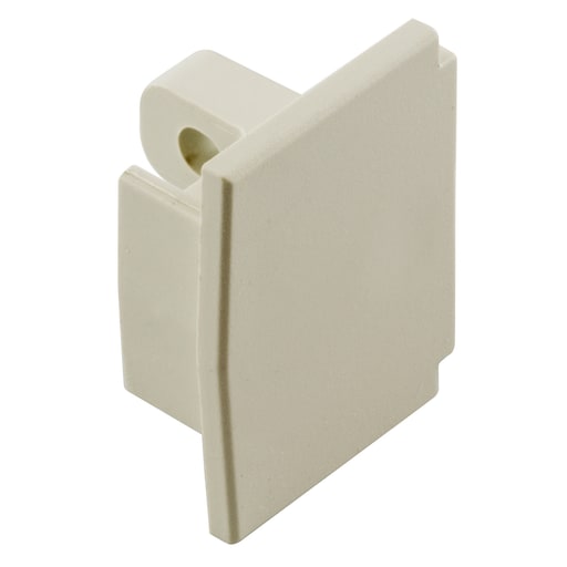 Hubbell Wiring Device - Hubbell PL1EC Office White Non-Metallic Raceway End Cap