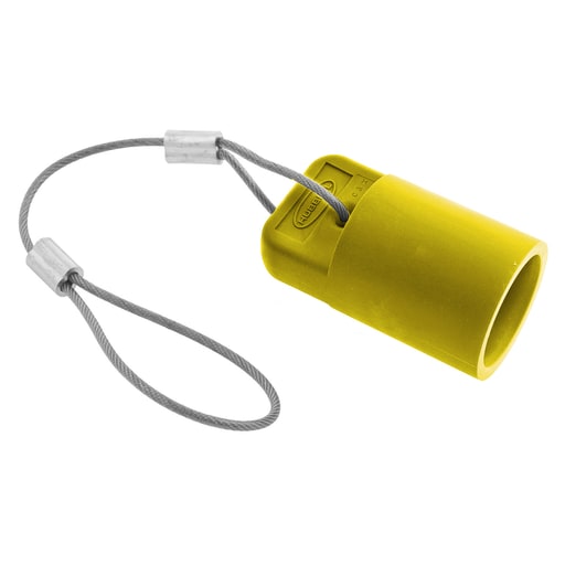 Hubbell - Hubbell HBLFCAPY Yellow FeMale Cam Type Plug/Receptacle Protective Cap