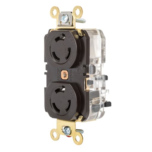 Hubbell Wiring Device - HCI HBL4550ST LKG DUP RCPT, 15A 250