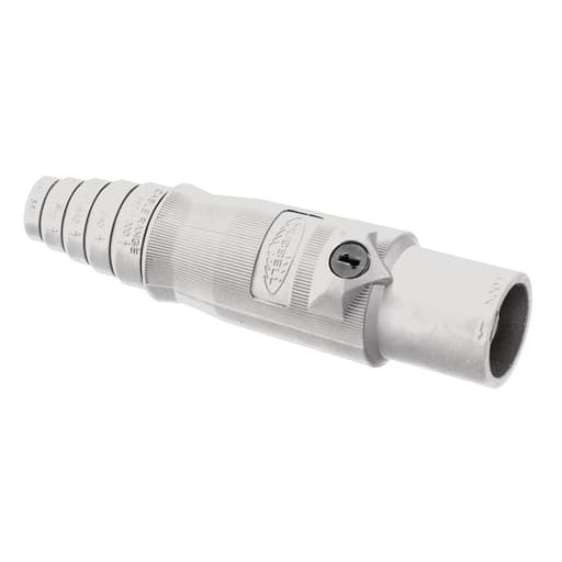 Hubbell Wiring Device - Hubbell HBL400MW 400 Amp 600 VAC 250 VDC 1-Pole White Male Plug