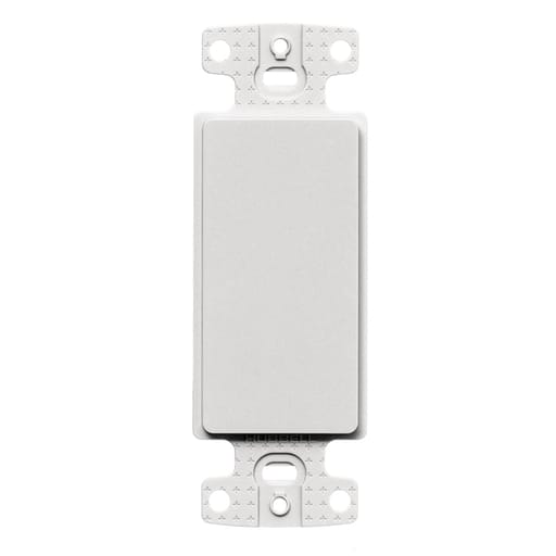 Hubbell Wiring Device - Hubbell NS620W 1-Gang White Nylon 1-Blank Box Mount Data Communication Face Plate