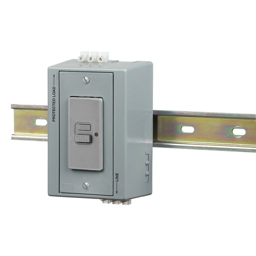 Hubbell Wiring Device - Hubbell DRUBGFI20BFACDIN-R UTL BOX, 20A 125V, BF GFCI, w/AC, GY