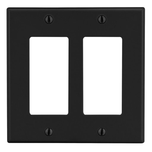 Hubbell Wiring Device - HWDK PJ262BK WALLPLATE, M-SIZE, 2-G