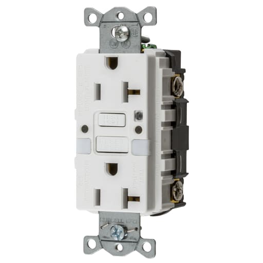 Hubbell Wiring Device - HWDK GFRST20WNL 20A COMM SELF TEST