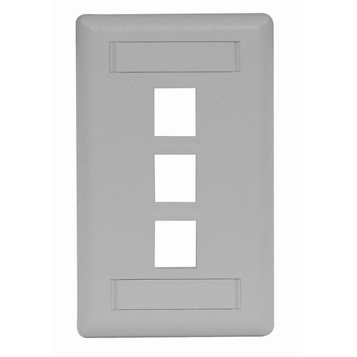 Hubbell Wiring Device - HWDK IFP13GY PLATE, WALL,FLUSH,1-G,