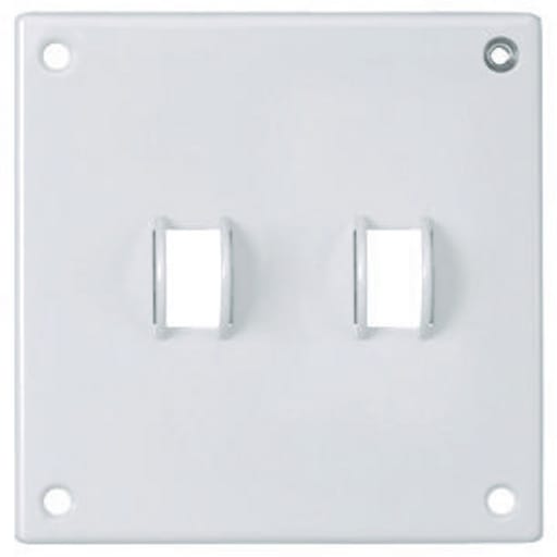 Hubbell Wiring Device - Hubbell SWP2 SEC WALLPLATE, 2-G, TOG, WH