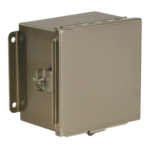 Wiegmann - Wiegmann BN4100804CHSS 10 X 8 X 4 Inch Stainless Steel NEMA 4/4X/12/13 1-Door Metallic Enclosure