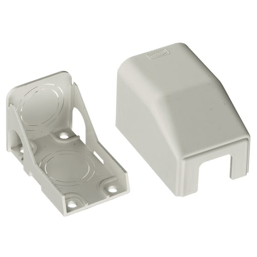 Hubbell Wiring Device - Hubbell PT12CA PT1 PremiseTrak® Non-Metallic Raceway Conduit Adapter / Ceiling Fittings, Office White