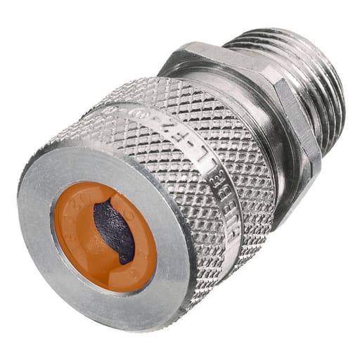 Hubbell Wiring Device - Hubbell / Kellems SHC-1030 3/4" x .13"-.19" Straight Male Cord Connector - Aluminum