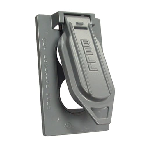 Raco Manufacturing - Raco 5146-0 Weatherproof Single Gang Vertical Device Mount Cover, Duplex