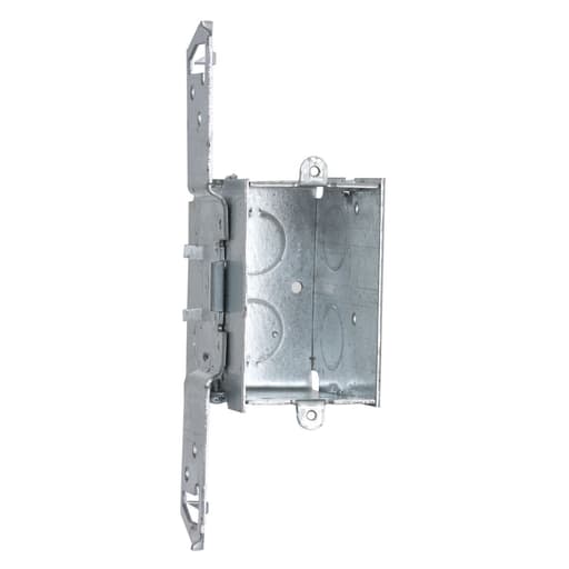 Raco Manufacturing - Raco 504 3" x 2" Switch Box, Gangable, 2-1/2" Deep, Six 1/2" KO's, TS Bracket