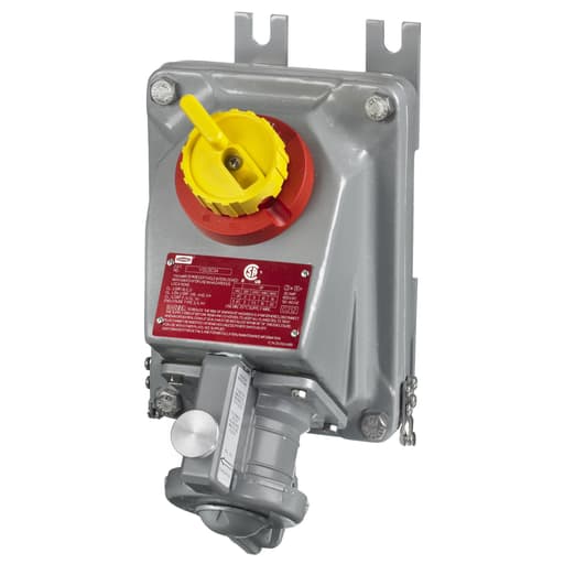 Hubbell Wiring Device - Hubbell HBLVSQ602360A 2W3P HZD INTERLOCK RECEPT