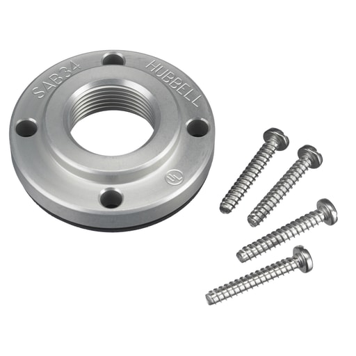 Hubbell Wiring Device - Hubbell SAC34 3/4 Inch Aluminum Pin and Sleeve Device Liquidtight Adapter