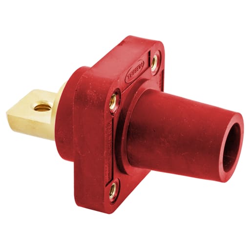Hubbell Wiring Device - Hubbell HBLFRBR Single Pole, 300/400A FeMale BUS RECEP, RED