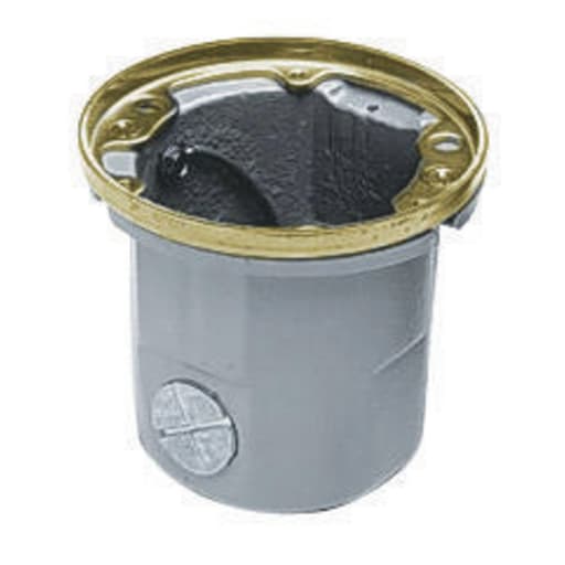 Hubbell Wiring Device - Hubbell B2588275 1-Gang 18.5 In? Brass Cast Iron Round Floor Box