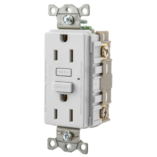 Hubbell Wiring Device - HWDK GF15W 15A HUBBELL PRO GFR WHIT