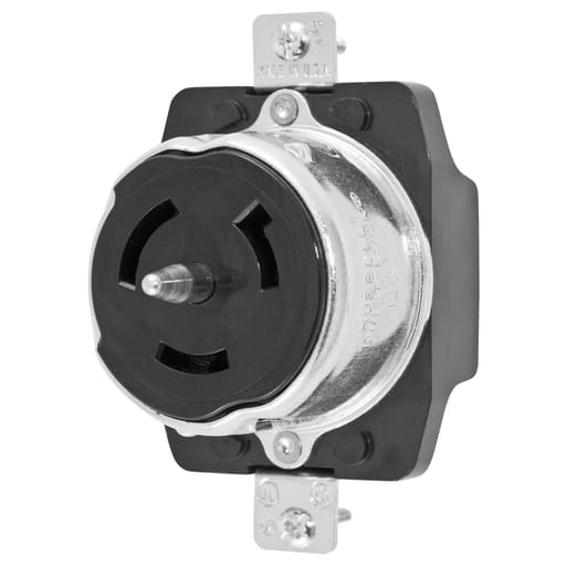 Hubbell Wiring Device - Hubbell CS6370 Locking Receptacle, 50A 125V, 2P3W
